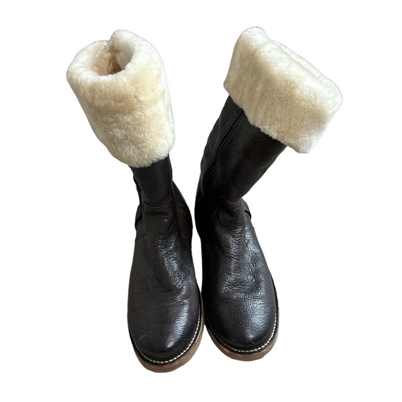 FRYE | FRYE Paige Loop Lug Boots Fur Lined - Picture 3 of 9